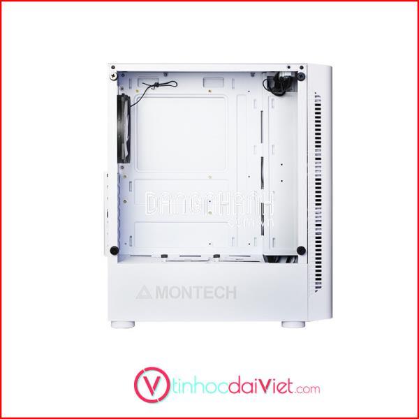 Case Máy Tính Montech X1 (Black/ White Có Sẵn 4 Fan RGB)