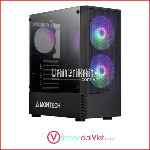 Case Máy Tính Montech X2 Mesh (Black/ White Tặng 3 Fan RGB)