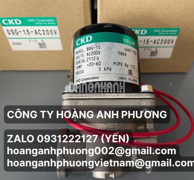 DSG-15-AC200V | Van ngắt gas CKD | Hoàng Anh Phương