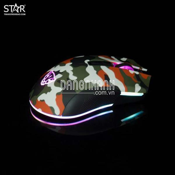 Combo Phím Chuột Tai Nghe Motospeed GS700 Camo RGB Gaming (Cam)