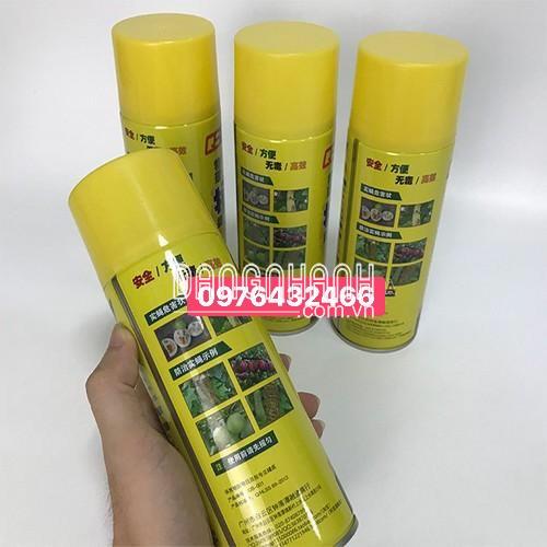 Keo bẫy ruồi vàng, côn trùng đục quả dạng chai xịt 450ml