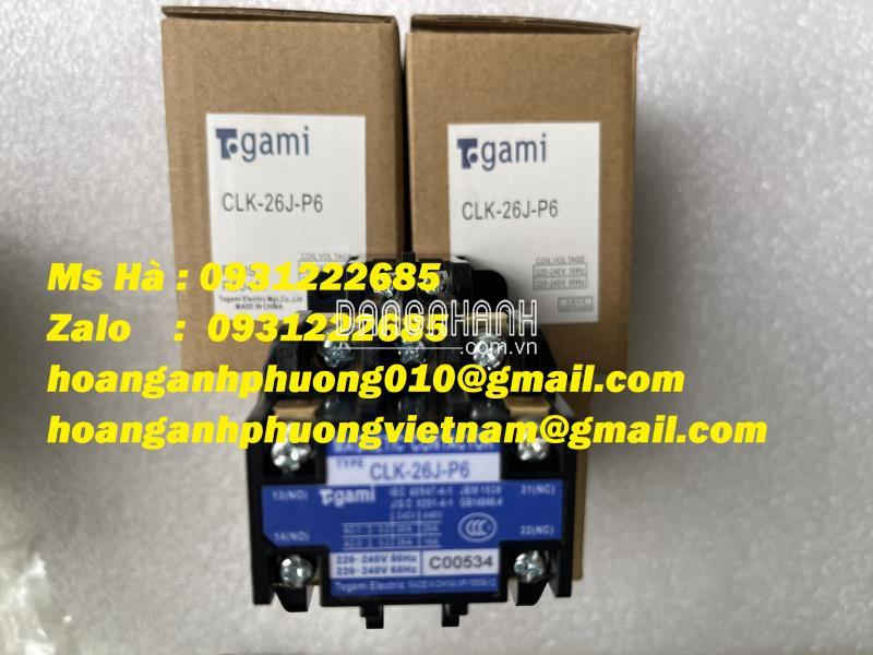 Chuyên dòng contactor nhập khẩu Togami CLK-26J-P6