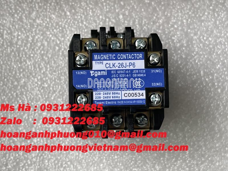 Chuyên dòng contactor nhập khẩu Togami CLK-26J-P6