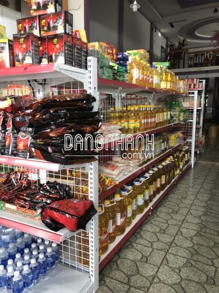 kệ siêu thị đôi lưng lưới 120cm x 120cm