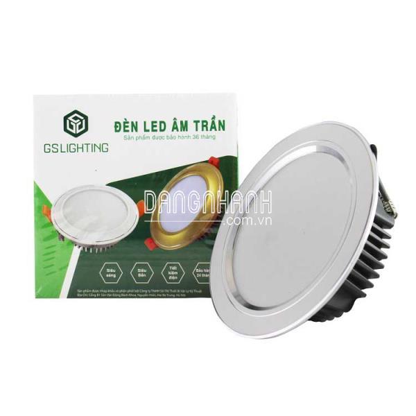 ĐÈN LED ÂM TRẦN GS SERIES CÔNG SUẤT 8W 12W VIỀN VÀNG, VIỀN BẠC