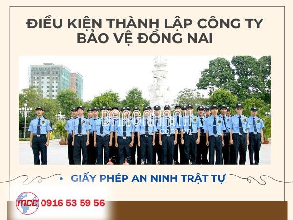 Dịch vụ thành lập công ty bảo vệ trọn gói tại Đồng Nai