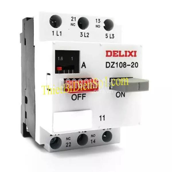 Áp tô mát Delixi DZ108-20 (1.6-2.5)A -Cty Thiết Bị Điện Số 1