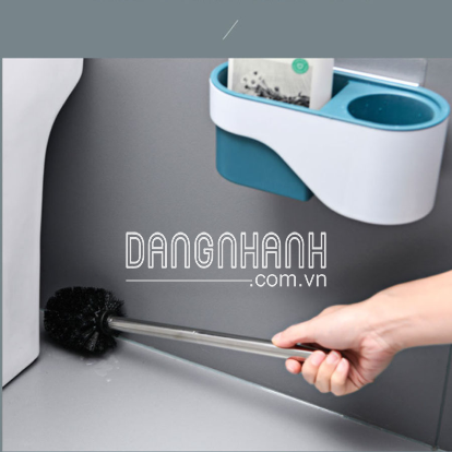 CHỔI CHÀ TOILET KÈM KHAY ĐỰNG