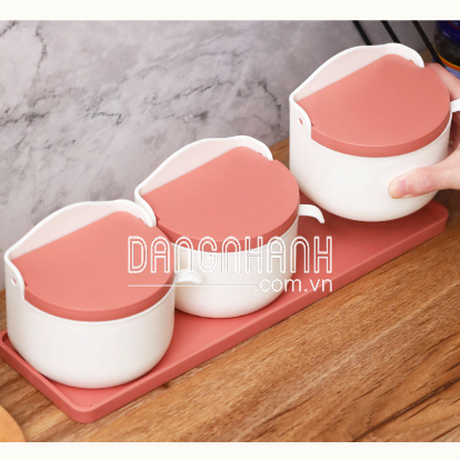 HỘP ĐỰNG GIA VỊ CÓ KHAY 3 NGĂN