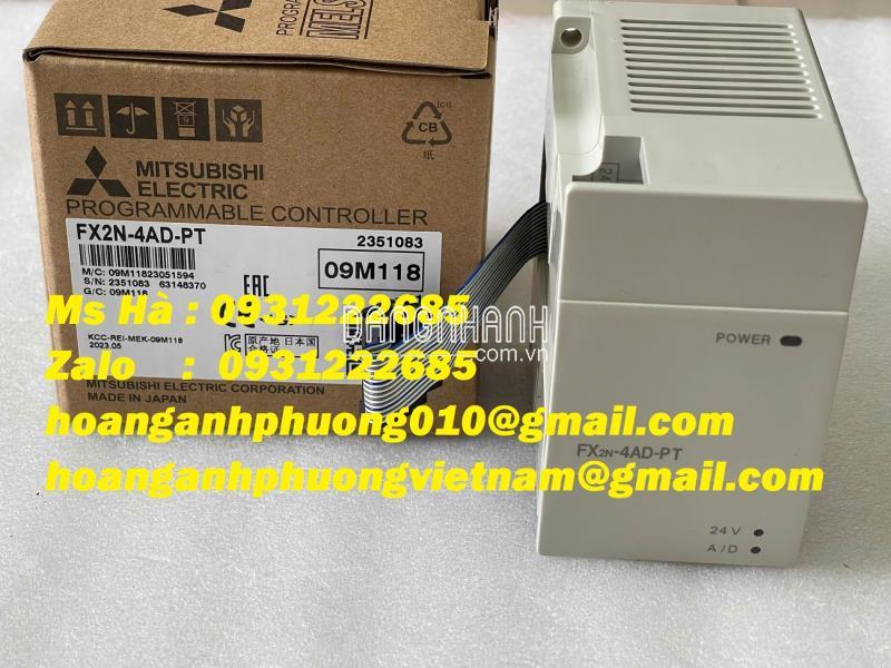 Module đọc nhiệt độ cho PLC FX series FX2N-4AD-PT mitsubishi 
