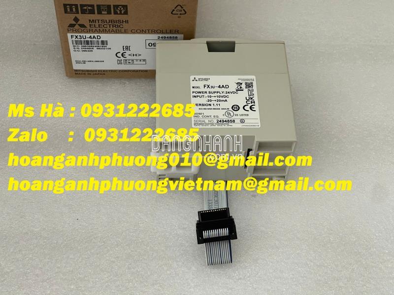 Ngõ vào analog | Mitsubishi FX3U-4AD | mô đun chất lượng cao