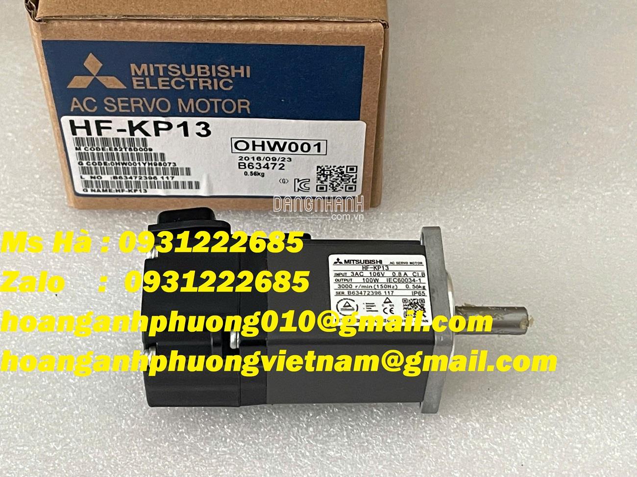 Động cơ mitsubishi HF-KP13 tốc độ cao - dùng cho CNC, băng tải