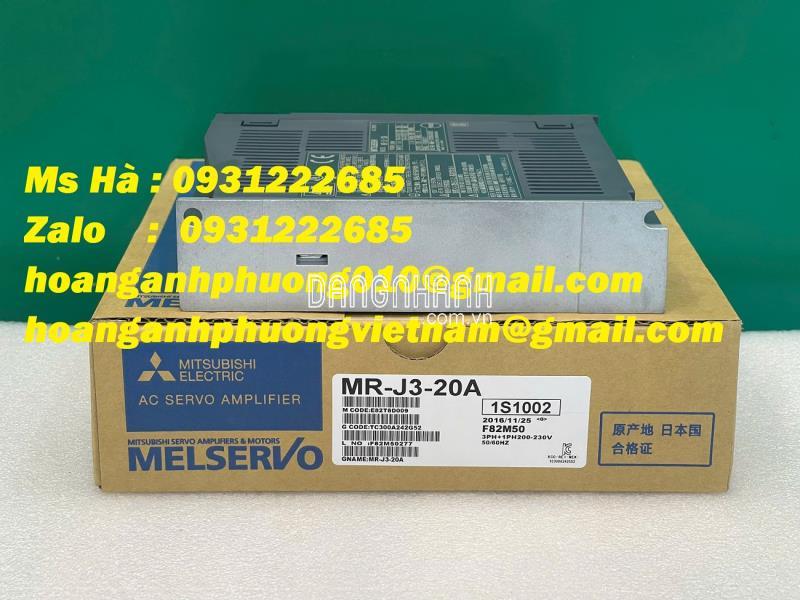 Servo điều khiển hàng nhập dòng J3 series MR-J3-20A mitsubishi