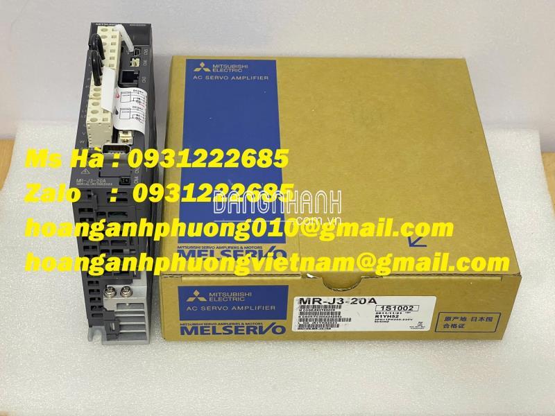 Cung cấp sản phẩm chất lượng servo mitsubishi MR-J3-20A  200W