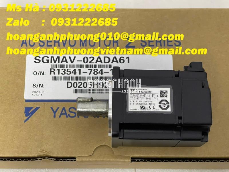 Chính hãng dòng động cơ Yaskawa SGMAV-02ADA61 200W