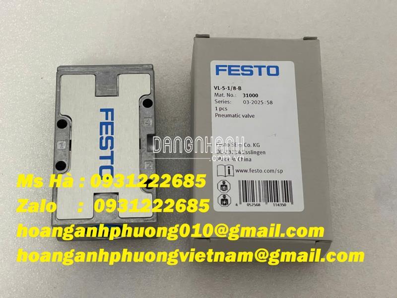Van điện từ nhập giá tốt toàn quốc dòng VL-5-1/8-B Festo