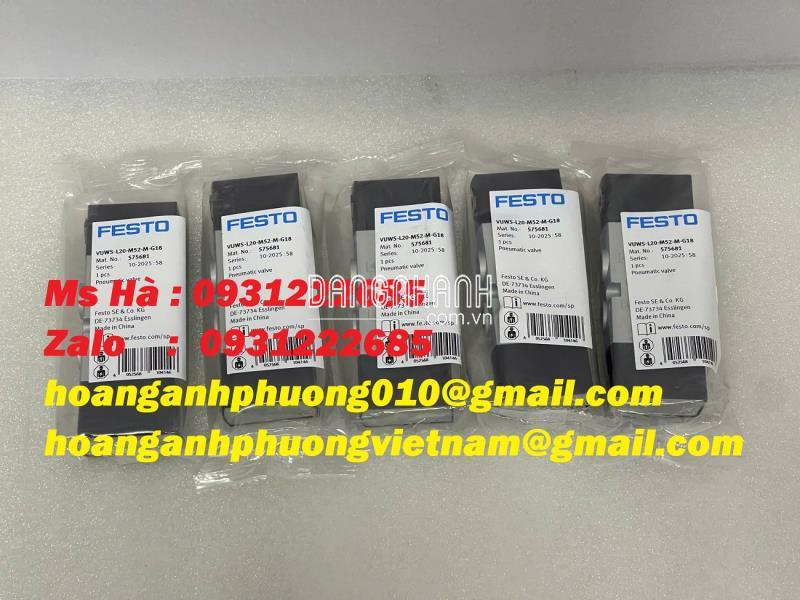 Cung cấp Van Festo VUWS-L20-M52-M-G18 dễ lắp đặt 