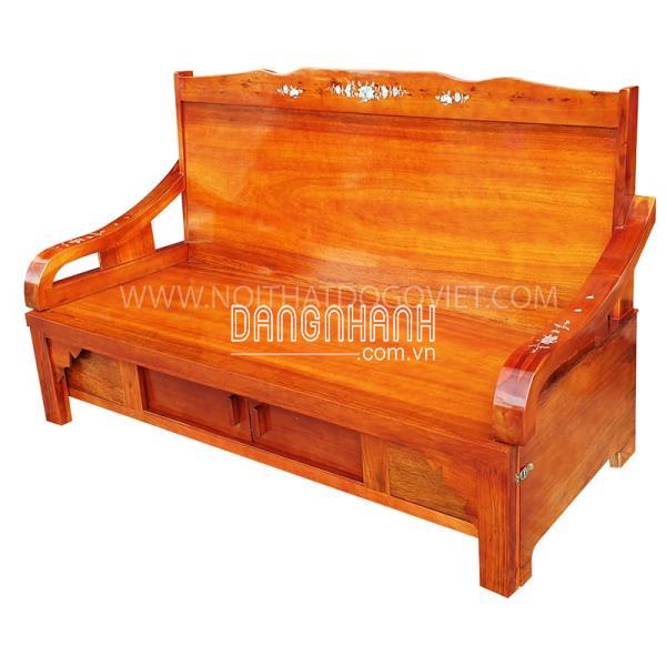 Ghế Trường Kỷ Kéo Thành Giường Gỗ Tự Nhiên 1m4 Đẹp Giá Rẻ