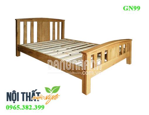 Giường 1m2 gỗ sồi GN99 – nét đẹp hiện đại,cao cấp