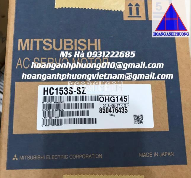 Ac servo motor HC153S-SZ mitsubishi 1.5kW 3000 RPM new 100%