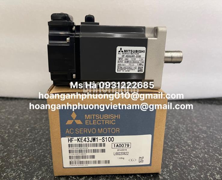 Servo 0.4kW mitsubishi HF-KE43JW1-S100 hàng mới 100%