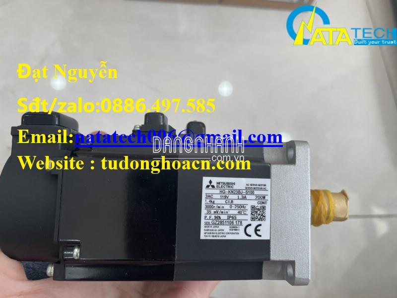 HG-KN23BJ-S100 bộ động cơ có thắng chống dầu chính hãng Mitsubishi mới 