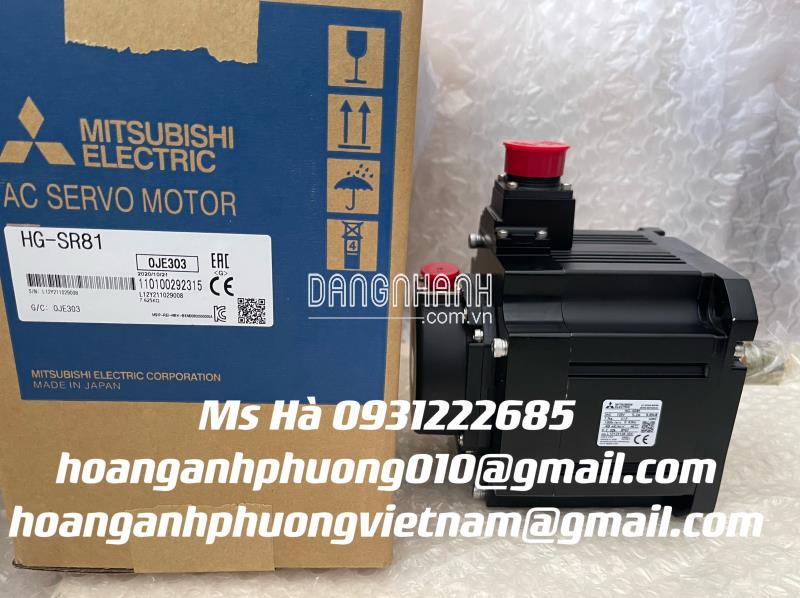 Động cơ 0.85kW 220V hãng mitsubishi HG-SR81 