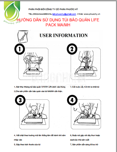 TÚI BẢO QUẢN MAP LIFEPACK