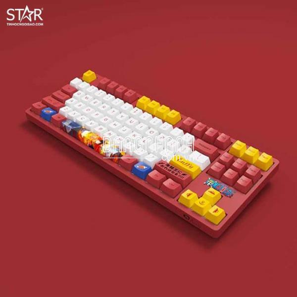 Bàn Phím Cơ AKKO 3087 v2 One Piece – Luffy Gaming Pink Switch TKL (Đỏ)