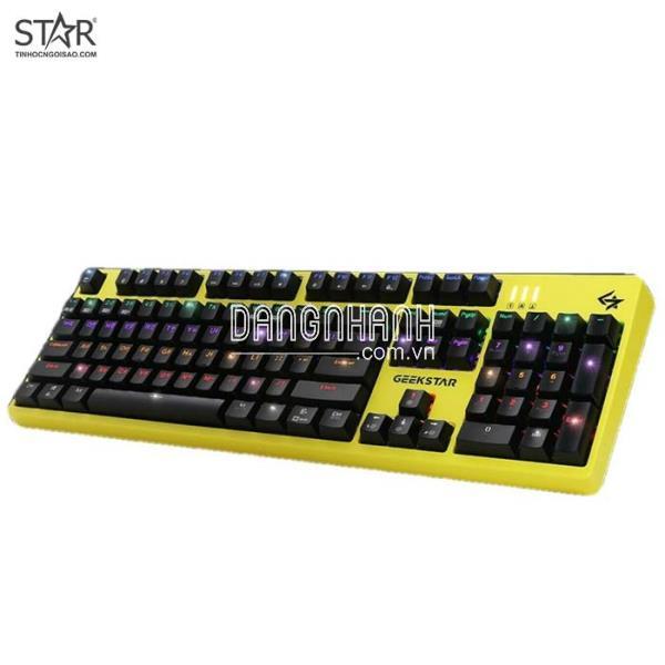 Bàn Phím Cơ Geekstar GK702 Led Rainbow Optical Switch (Vàng)