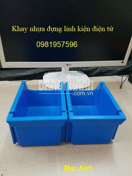 Khay nhựa đựng linh kiện điện tử A6 kích thước 240 x 155 x 125 mm