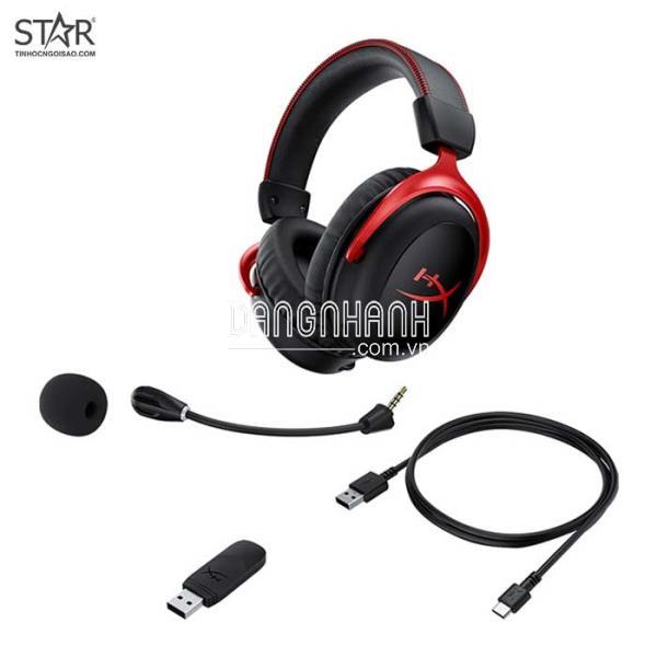 Tai Nghe Kingston HyperX Cloud II Wireless (HHSC2X-BA-RD/G) (Đen Đỏ)