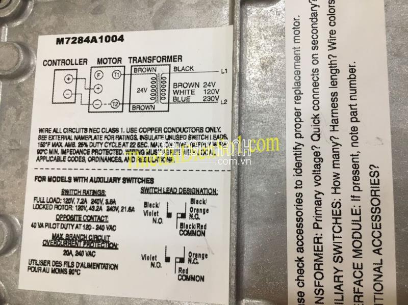 Động cơ Honeywell M6284A1055 -Cty Thiết Bị Điện Số 1