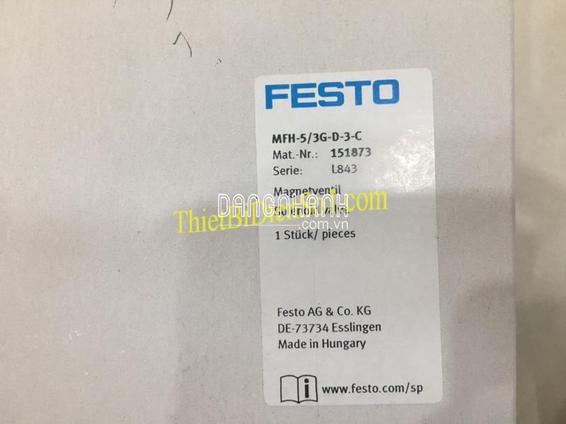 Van điện từ Festo MFH-5/3G-D-3-C 151873 -Cty Thiết Bị Điện Số 1