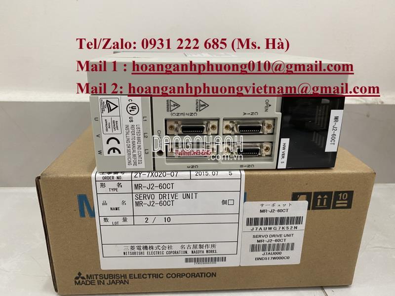 Servo driver chính hãng 100% mitsubishi MR-J2-60CT