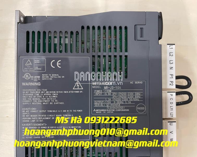 Servo 0.1kW chính hãng mitsubishi MR-J3-10A giá rẻ 