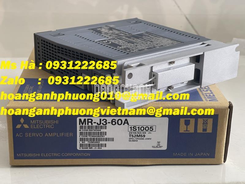 Amplifier dòng J3 chính hãng Mitsubishi MR-J3-60A giá rẻ 