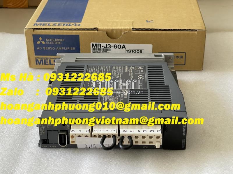 MR-J3-60A, mitsubishi, Bộ điều khiển 600W, chính hãng 