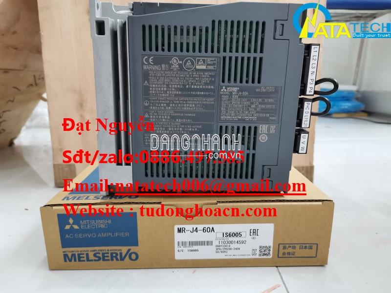 Driver MR-J4-60A chính hãng Mitsubishi Electronic hiệu quả - công ty Natatech 