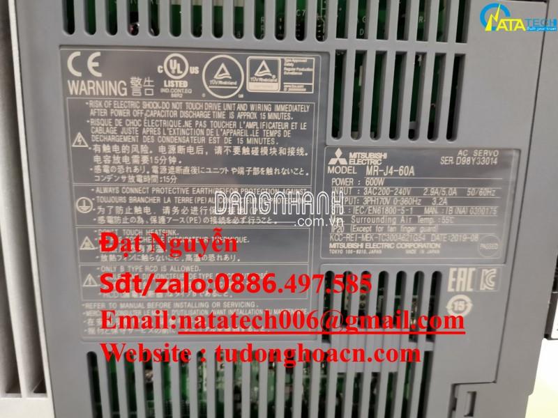 Driver MR-J4-60A chính hãng Mitsubishi Electronic hiệu quả - công ty Natatech 