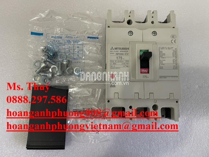 Sẵn hàng - MCCB Mitsubishi NF250-CV 3P 175A - Mới 100%