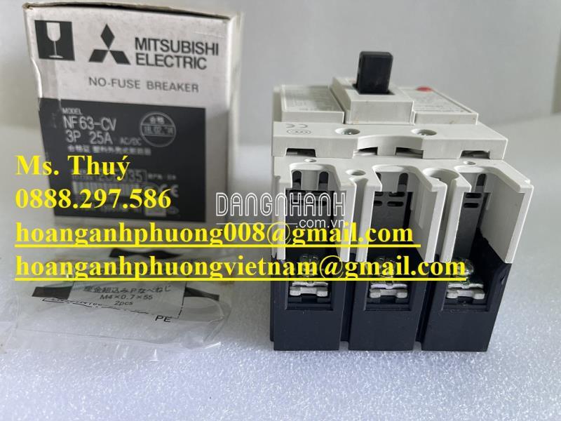 Hàng sẵn giao ngay - MCCB Mitsubishi NF63-CV 3P 25A - Toàn Quốc