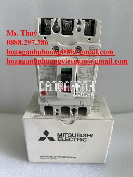 Hàng sẵn giao ngay - MCCB Mitsubishi NF63-CV 3P 25A - Toàn Quốc