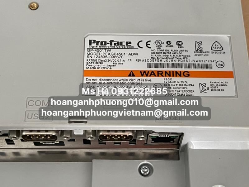 PFXGP4501TADW | Màn hình cảm ứng proface | hàng mới 