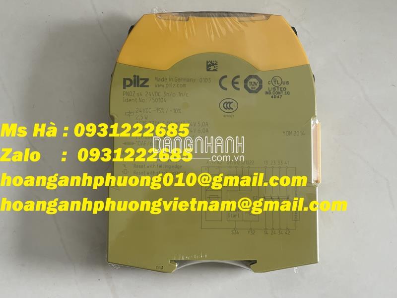 Relay 750104 Pilz PNOZ S4 24VDC 3n/o 1n/c giá tốt hiện nay 