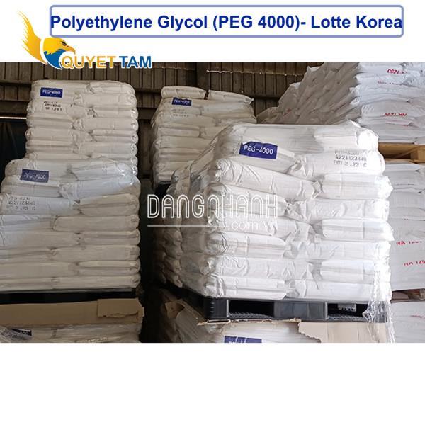 PEG 4000 (polyethylene glycol 4000) Lotte 25kg/bao – Korea