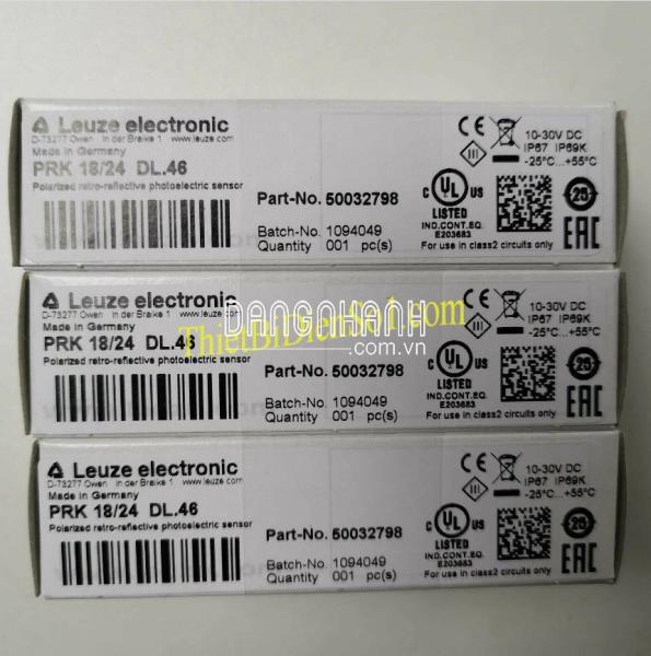 Cảm biến quang Leuze PRK 18/24 DL.46 50032798 -Cty Thiết Bị Điện Số 1