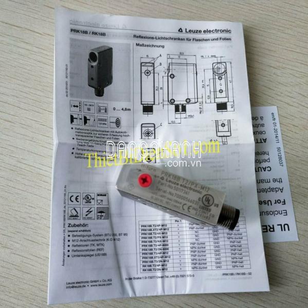 Cảm biến quang Leuze PRK18B.T2/PX-M12 50117361 -Cty Thiết Bị Điện Số 1