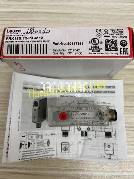 Cảm biến quang Leuze PRK18B.T2/PX-M12 50117361 -Cty Thiết Bị Điện Số 1