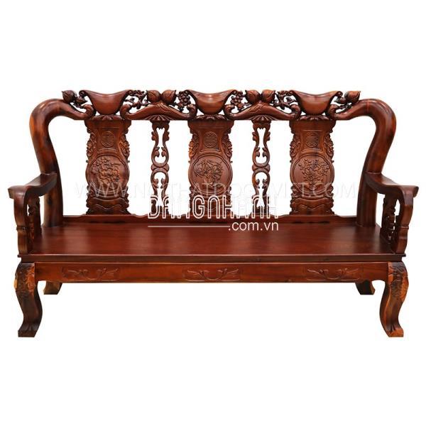 Salon Gỗ Xoan Đào Nâu Cánh Gián Tay 10 6 Món